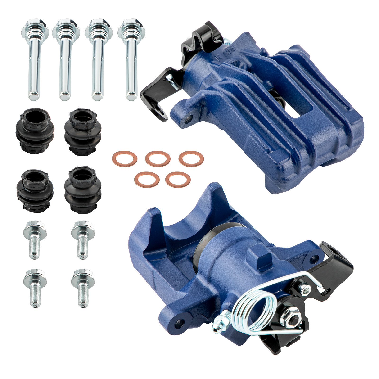 PAIR FOR VW GOLF 4  REAR RIGHT LEFT REAR BRAKE CALIPERS 1J0615423,1J0615424 Blue
