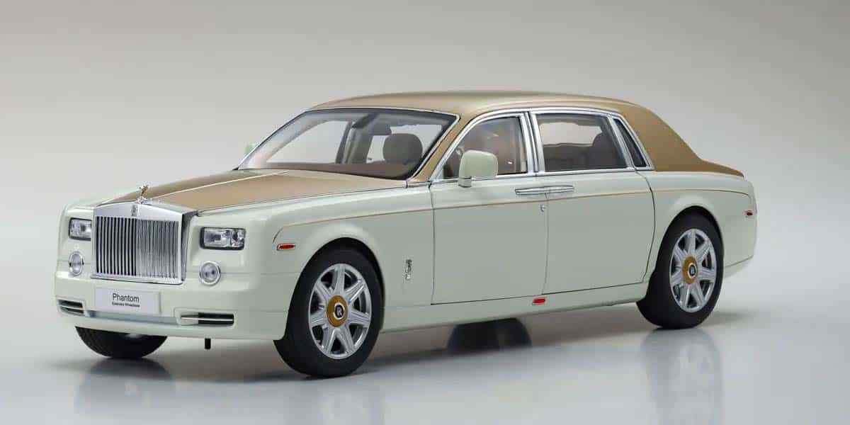 Kyosho - 1:18 Rolls-Royce Phantom EWB 2012 English White/Gold | eBay