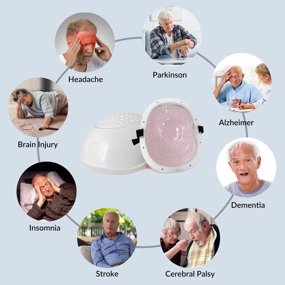 1070 nm Infrarot Licht Gehirn Neuro Therapie PBM Helm für Parkinson Depression - Bild 4 von 4