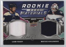 2020 Upper Deck Rookie Dual Materials Liam Foudy Matiss Kivlenieks #RDM-FK 1a7z