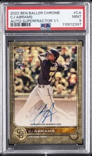 Current marketplace image for 2022 Topps Chrome #CA CJ ABRAMS Superfractor 1/1