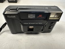 Kodak S350 35mm Film Camera Ektanar Lens DX Auto Flash - Powers On - Untested