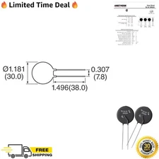 Thermistor Pack of 2 Aqua-Rite ICL 2 OHM 20% 25A 30MM for Pool Heaters