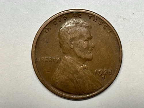 1925 S Lincoln Wheat Cent Good 0Details #1