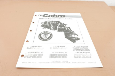 #ad 1985 Cobra Stern Drives Optional Equipment OEM Parts Catalog 984413 $5.00