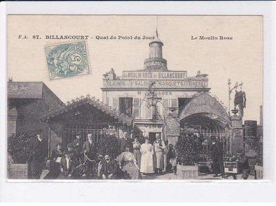 BOULOGNE-BILLANCOURT: Quai du point du jour, le moulin rose - sehr guter Zustand