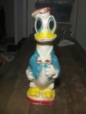 KACZKA DONALD 1950's Karnawał Chauka Tynk Posąg ok. 14" wysoki