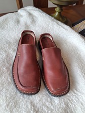 Navy Blue Suede Børn “Malena” Loafers - Size 7.5 M - Lug Sole. Born flat penny loafers - Gem main image 4