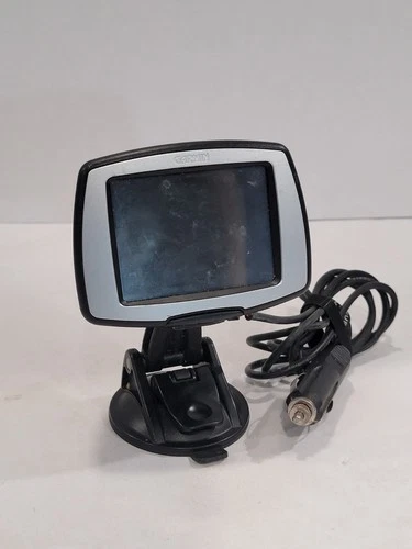 Garmin GPS w/ Charger & Suction Cup Stand Bundle - Untested