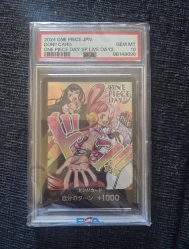 Bandai One Piece CCG Don!! Card One Piece Day Live Day2 JP Foil Promo PSA 10