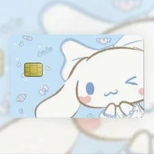 Hello Kitty Cinnamoroll Blue Credit Debit Bank Card Skin Cover Sticker Sanrio1PC