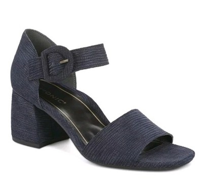 knee length dresses for ladies Open-Toe Navy Blue Wedge Formal Prom Shoes with Beads PromGirl