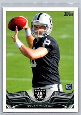Tyler Wilson 332 2013 Topps RC Rookie Oakland Raiders Card