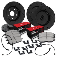 For Mercedes-Benz GLS350d 17 Brake Kit Drilled & Slotted Front & Rear Brake Kit