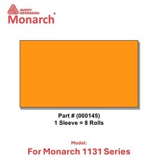 Genuine Monarch 1131 Fluorescent Orange Labels 8 Rolls-Authorized Dealer 000145
