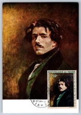 1967 Niger Delacroix Autoportrait FDC Maxi Card
