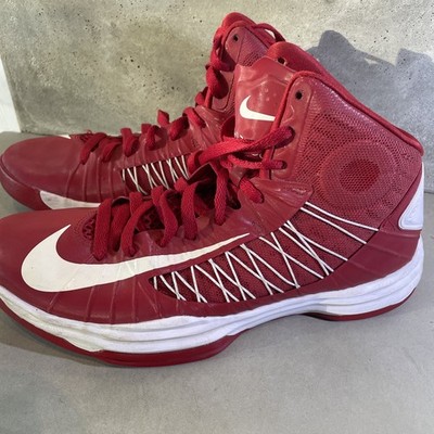 Nike Hyperdunk Red/White High Top Basketball Shoes Men Size 12  524875-600