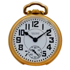 Antique 16s 1936 Waltham Riverside 21 Jewel Mechanical Pocket Watch 1621 USA