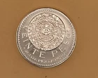 Mexico Veinte Pesos Aztec Calendar 31 GRAM Plata Pura Silver Tribute Coin Round