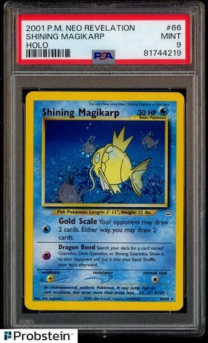 2001 Pokemon Neo Revelation #66 Shining Magikarp Holo PSA 9 MINT