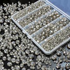 800Pcs 4/6/8/10mm Crystal Glass Beads for Jewelry Making Beads for Bracelets Nec