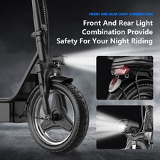 Electric Scooter with Seat 1500W 25MPH 45 Miles Range14" Tire with Box US 7