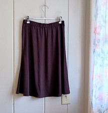 BCBG Maxazria Brown Knee Length Flouncy Skirt Size XS Y2K