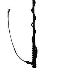 EQuest Longierpeitsche - schwarz - 180 cm Longiergerte Longieren Pferd Training
