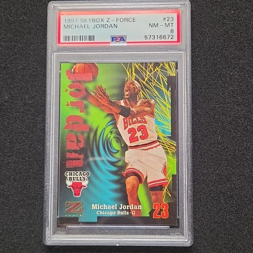 1997 SkyBox Z-Force Michael Jordan #23 PSA 8 NM-MT Bulls