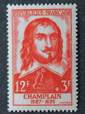 Timbre - FRANCE - CHAMPLAIN - YT1068 - Neuf ** - 1956