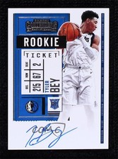 2020-21 Panini Contenders Rookie Ticket Tyler Bey #138 Auto 7i2