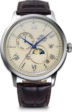ORIENT Bambino RN-AK0803Y SUN  MOON Automatic Mechanical 22 Jewels Men Watch  FS