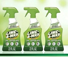 3 Lime-A-Way LIME CALCIUM RUST 22 oz. Cleaner/Polish Hard Water Stains 