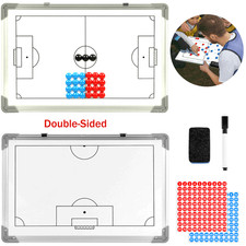 Magnetic Football Coaching Tactics Board, Portable Double-Sided Whiteboard