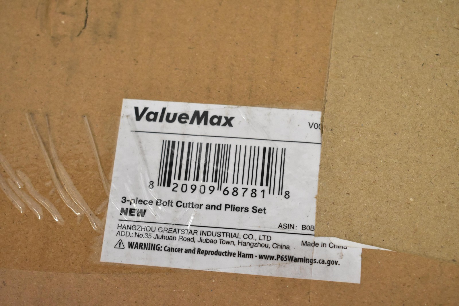 ValueMax 3-Piece Bolt Cutter and Pliers Set with Case Heavy Duty Orange Black