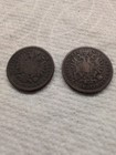 Lot of 2 Austrian 1 Kreuzer, Copper, 1881 in F  condition, 1885 in G condition — photo 1