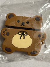 Cute Brown Bear Silicone Case for AirPods Pro 2 1 3D Cartoon Animal Cover Skin