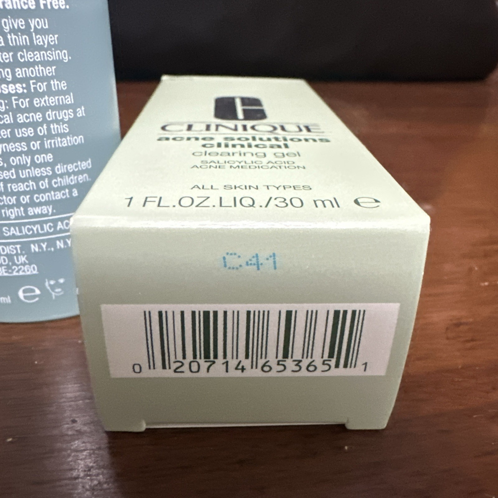 CLINIQUE ACNE SOLUTIONS CLINICAL CLEARING GEL SALICYLIC ACID 1 OZ / 30 ML NIB