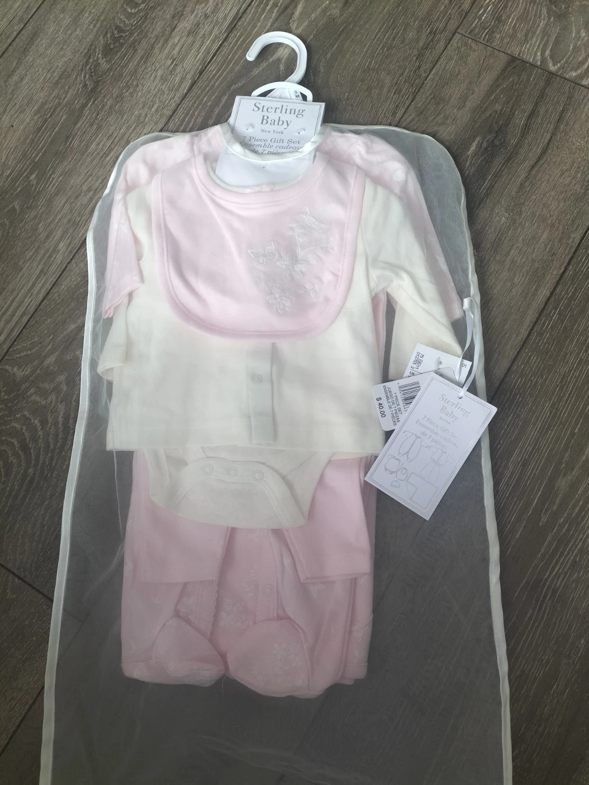 Baby girl clothes 7 piece layette set blue gift 3 months
