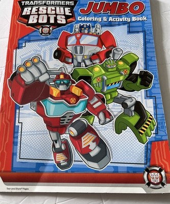 Transformers Rescue Bots Coloring & Activity Book & Share Pages 2014 Not Used