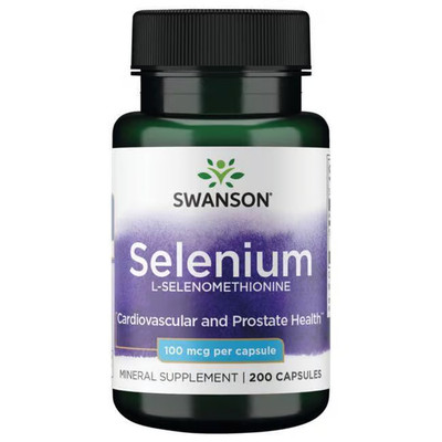 Selen L-Selenomethionin 100 mcg 200 Kapseln - Spurenelement Swanson Health Produ