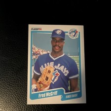 Fleer 1990 Fred McGriff #89 Toronto Blue Jays MLB Base Set Sports Trading Card