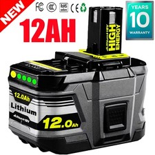 12.0Ah For RYOBI 18V Battery One Plus High Capacity P108 Lithium-Ion P102 P109