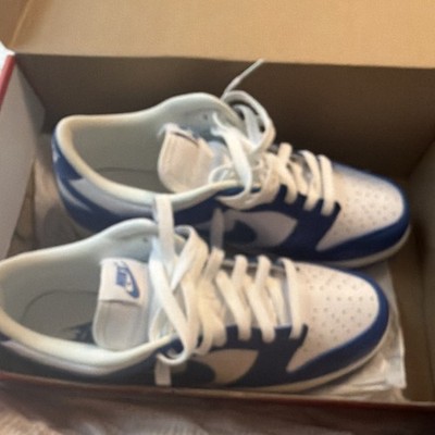 Nike Dunk SB Men s Low Top Lace-Up Colorblock Athletic Sneakers Blue/White
