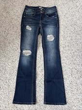 Mudd Girls Bootcut Jeans Size 10 Glitter Accents Stretch