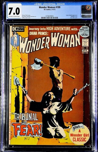 Tribunal Vector Design Wonder Woman #199 CGC 7.0 DC 1972 Jeffrey Jones Bondage Cover | eBay