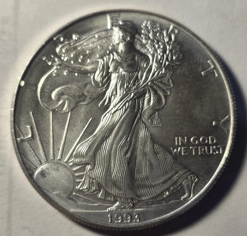 1993 Silver Eagle $1 Dollar 1oz Uncirculated .999 -MS-Brilliant Uncirculated-