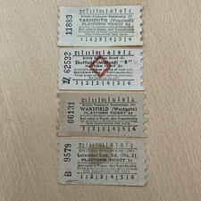 PLATFORM   TICKETS.    (  4. X.  Yarmouth. V.   Sheffield. M.  Wakefield. Leic)