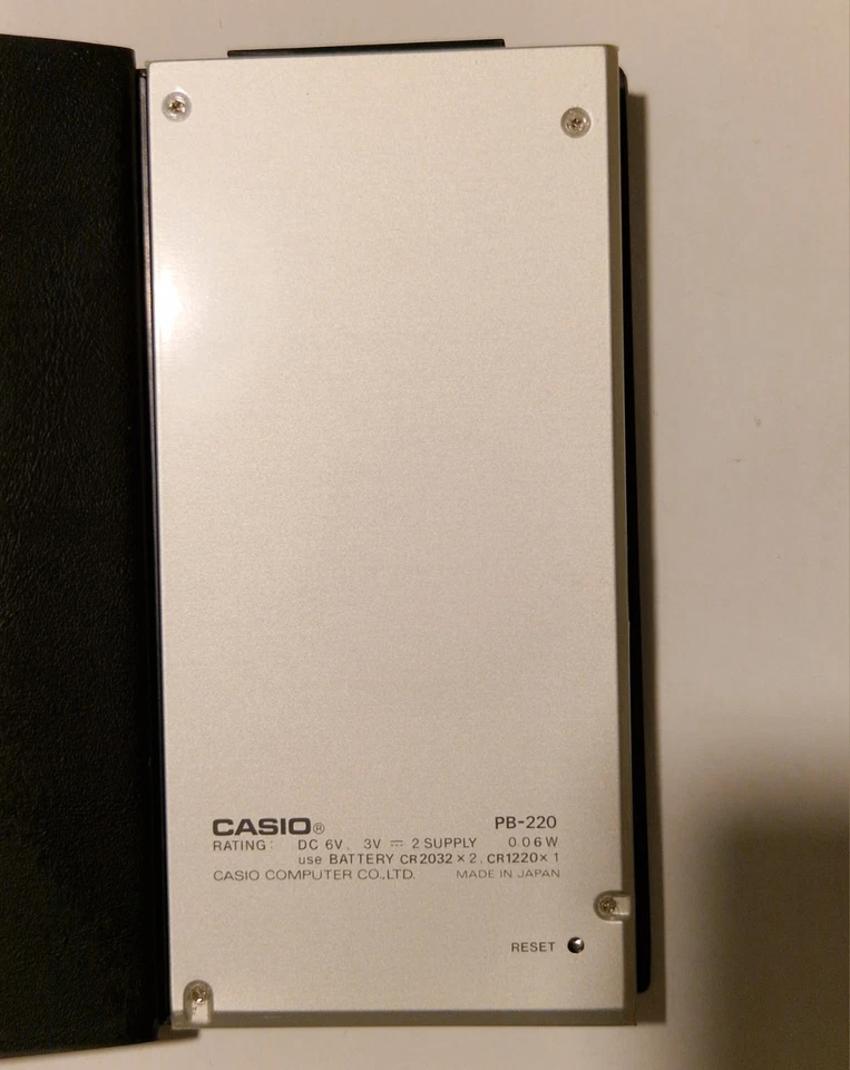 Casio PB-220 Personal Computer Calculator Taschenrechner Vintage Neu - Bild 3 von 4