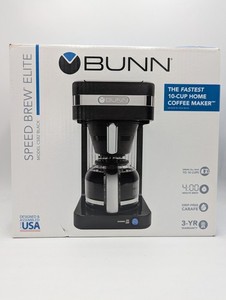*PRE-OWNED* BUNN CSB2B Speed Brew Elite Coffeemaker Black Tested & Works